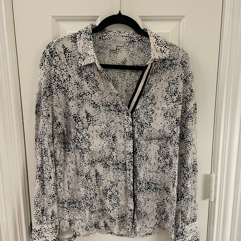 Allison Joy Monochrome Speckled Top
